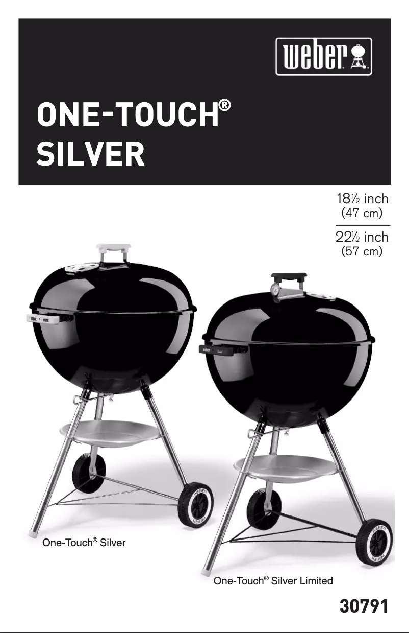 Page n°1 - Manuel utilisateur Weber One-Touch Silver