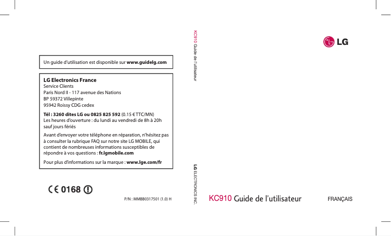 Página 1 del manual Manual de usuario LG Renoir