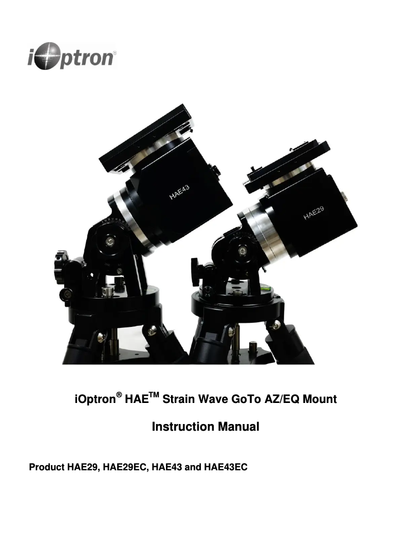 Image de la première page du manuel de l'appareil HAE29C