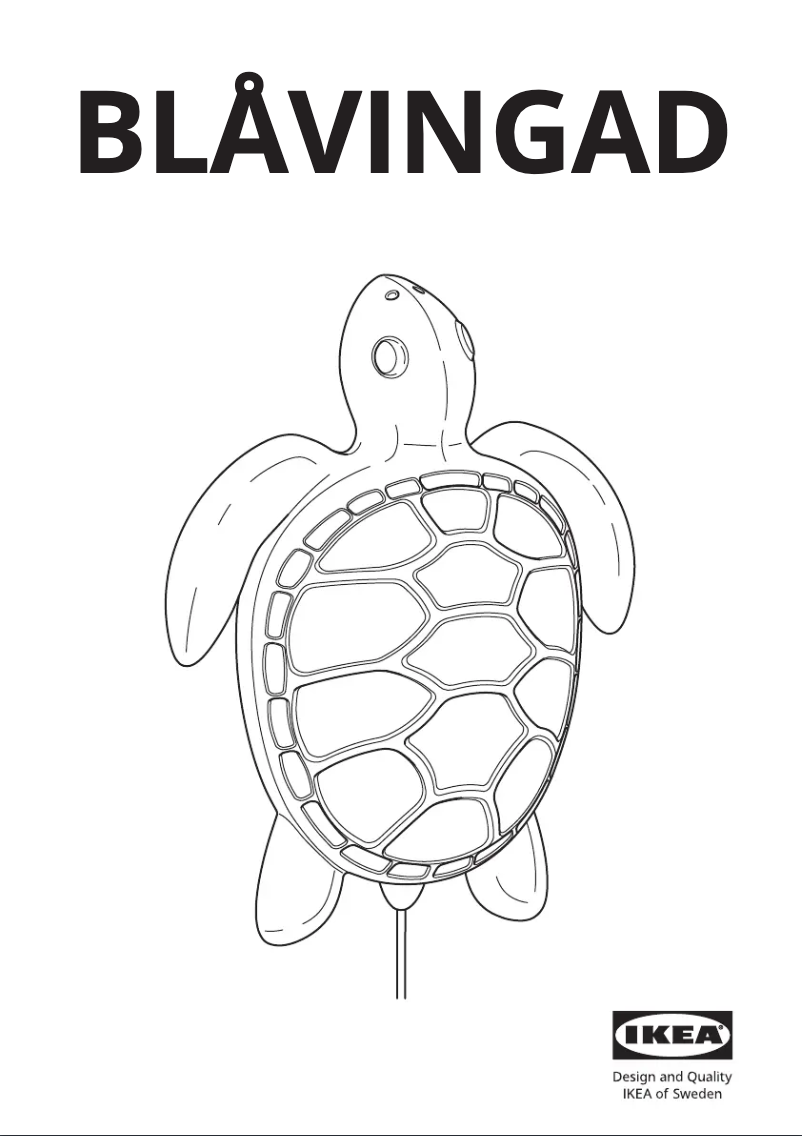 Image de la première page du manuel de l'appareil BLÅVINGAD 505.386.87