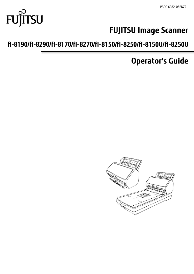 Page 1 de la notice Manuel utilisateur Fujitsu fi-8170