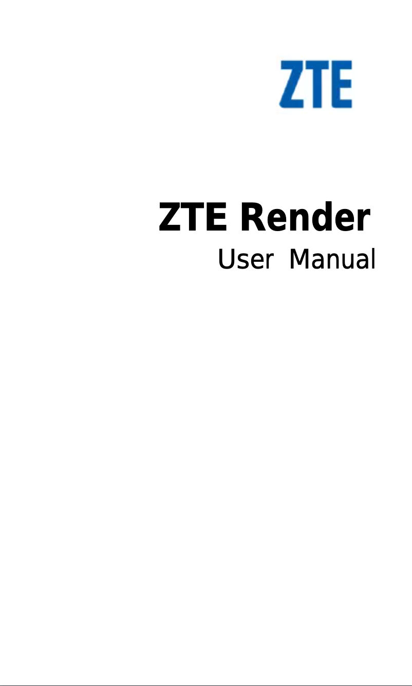 Page 1 de la notice Manuel utilisateur ZTE Orbit
