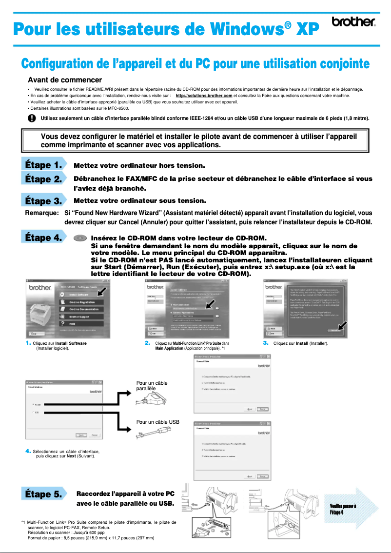 Image de la première page du manuel de l'appareil MFC-4800