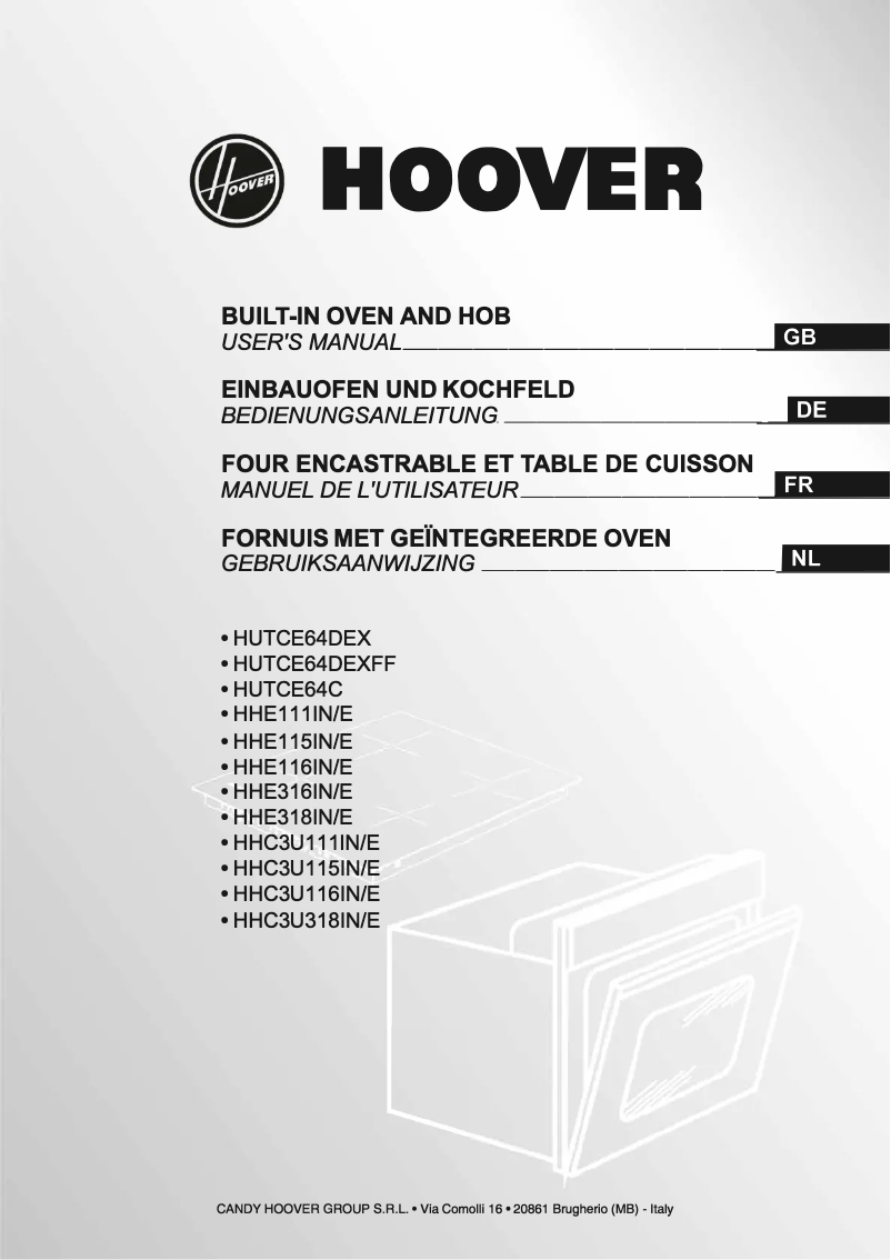 Image de la première page du manuel de l'appareil HHC3U318IN/E