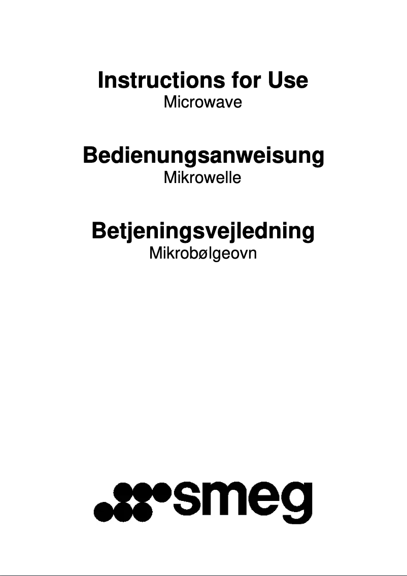 Page 1 de la notice Mode d'emploi Smeg SC45MC2