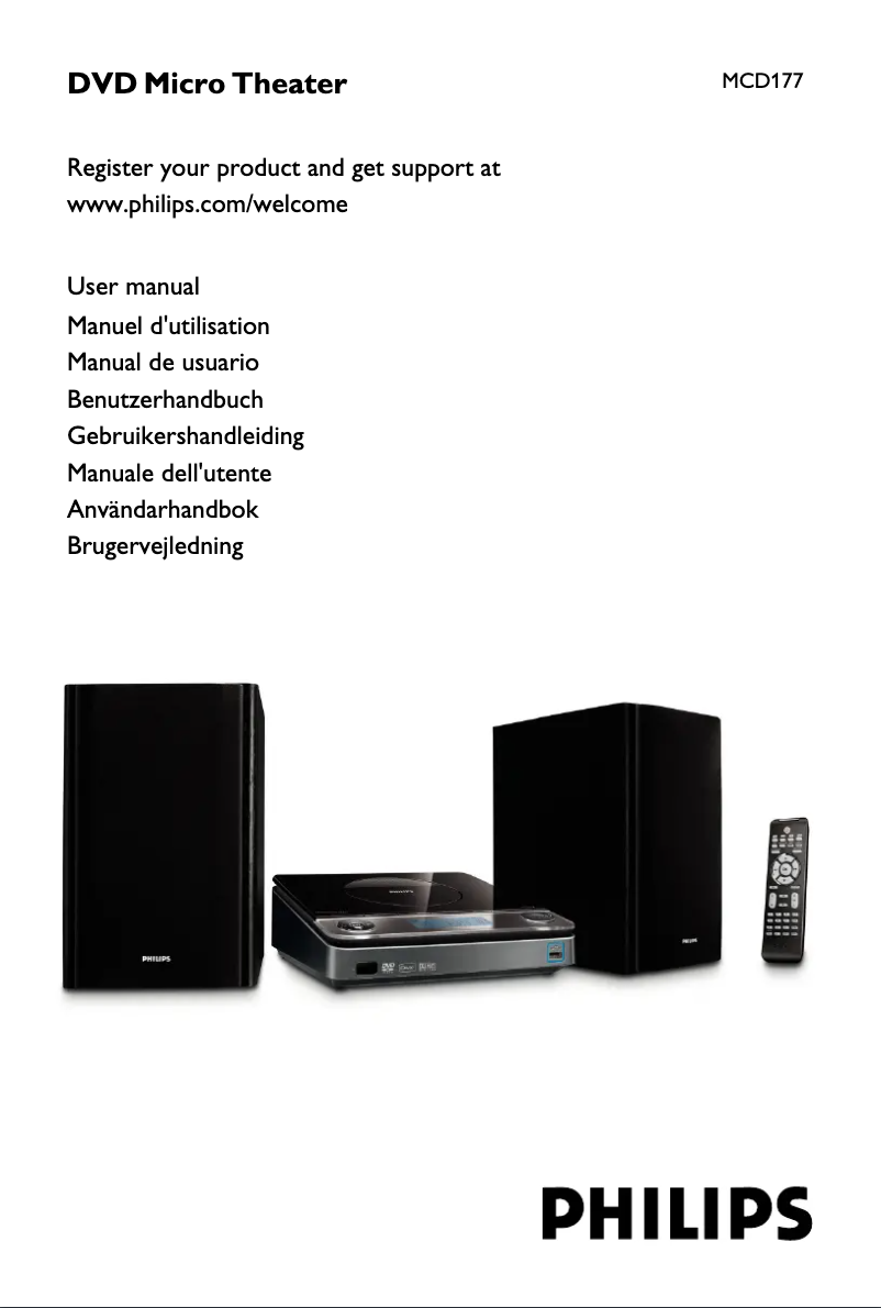 Imagen de la primera página del manual del dispositivo MCD177