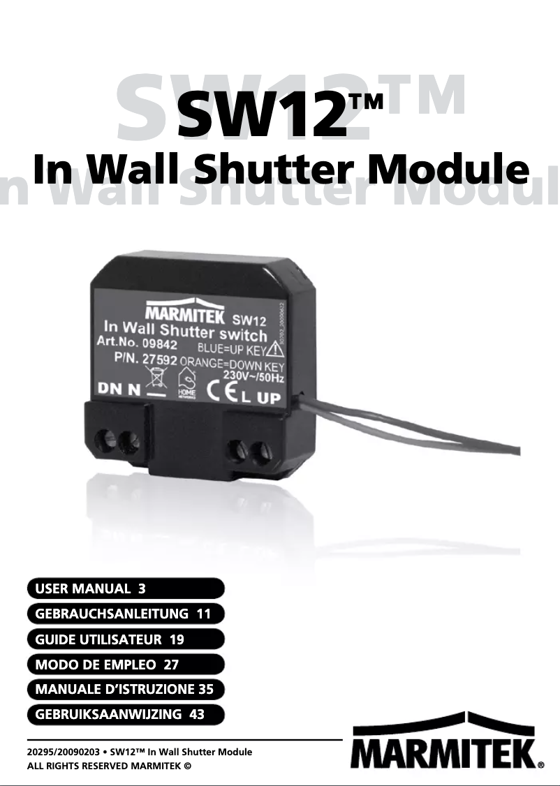 Page n°1 - Manuel utilisateur Marmitek SW12