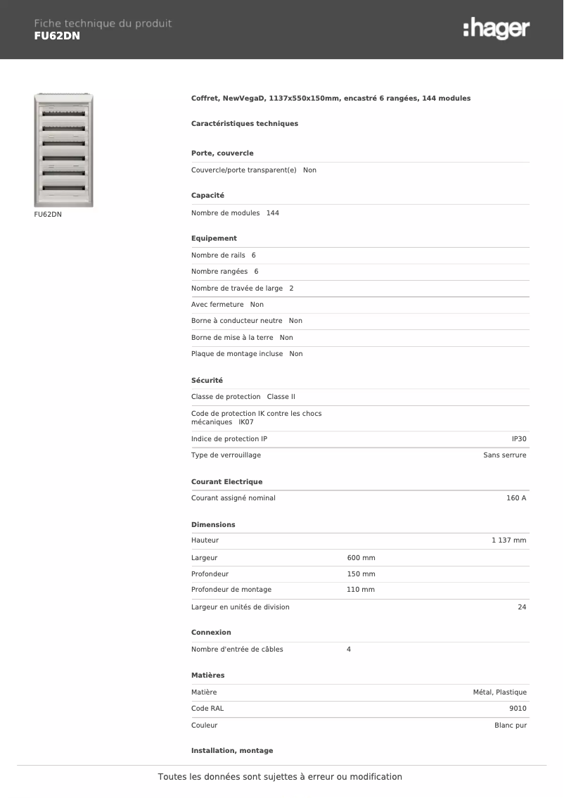 Image de la première page du manuel de l'appareil FU62DN