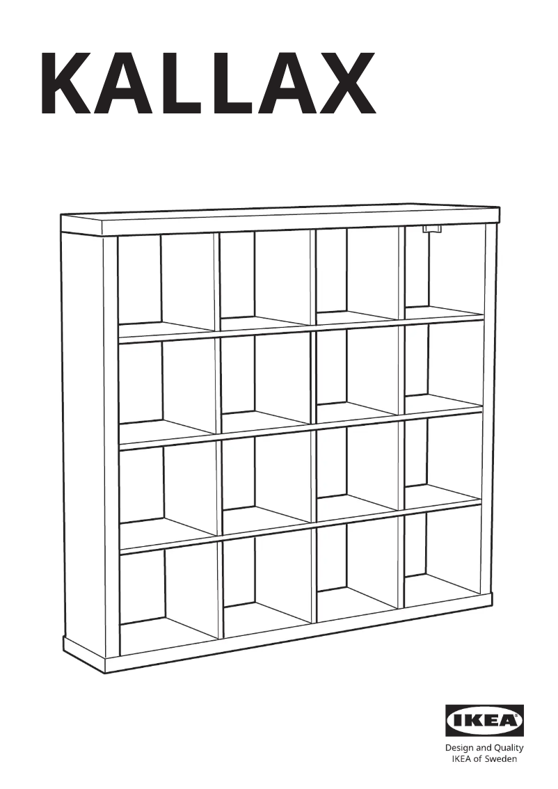 Imagen de la primera página del manual del dispositivo KALLAX 203.057.45