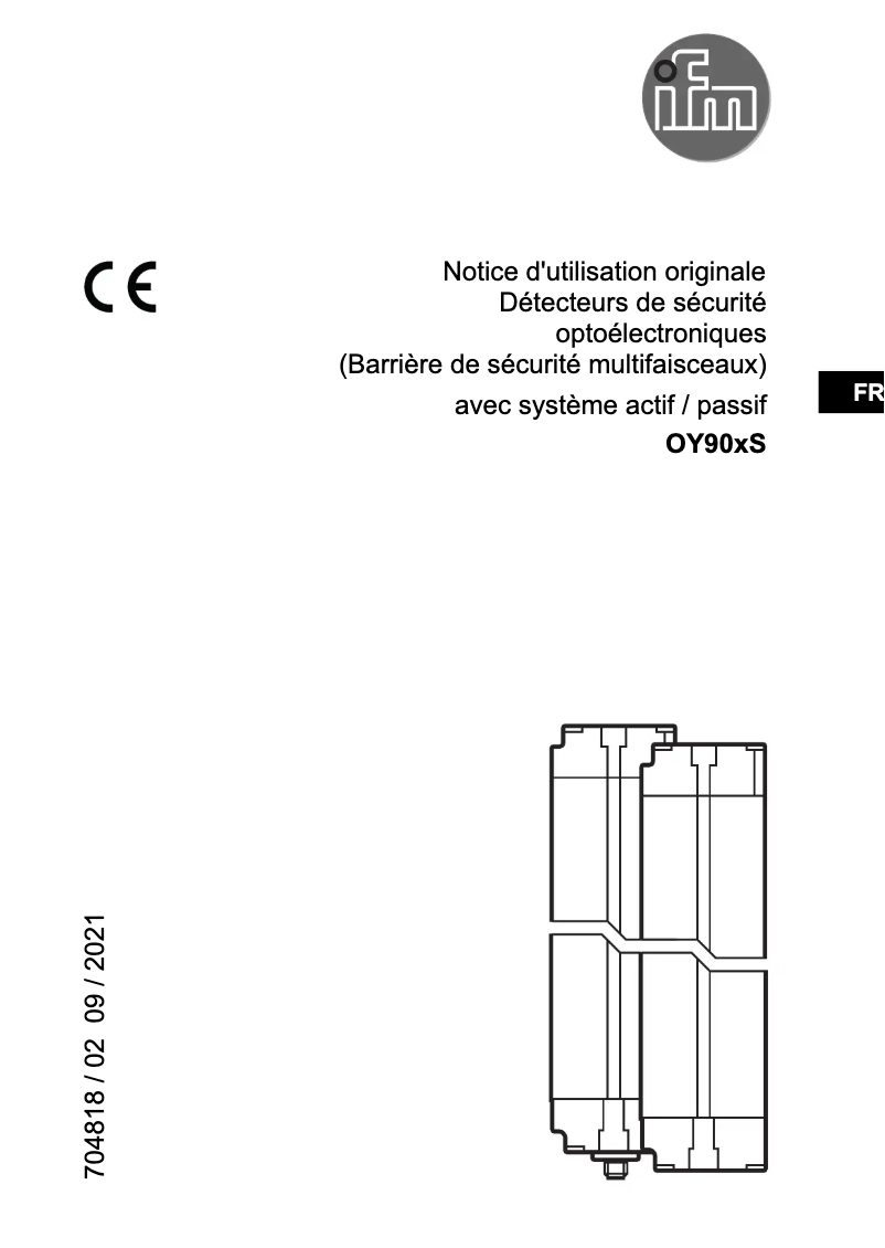 Page n°1 - Manuel utilisateur IFM OY903S