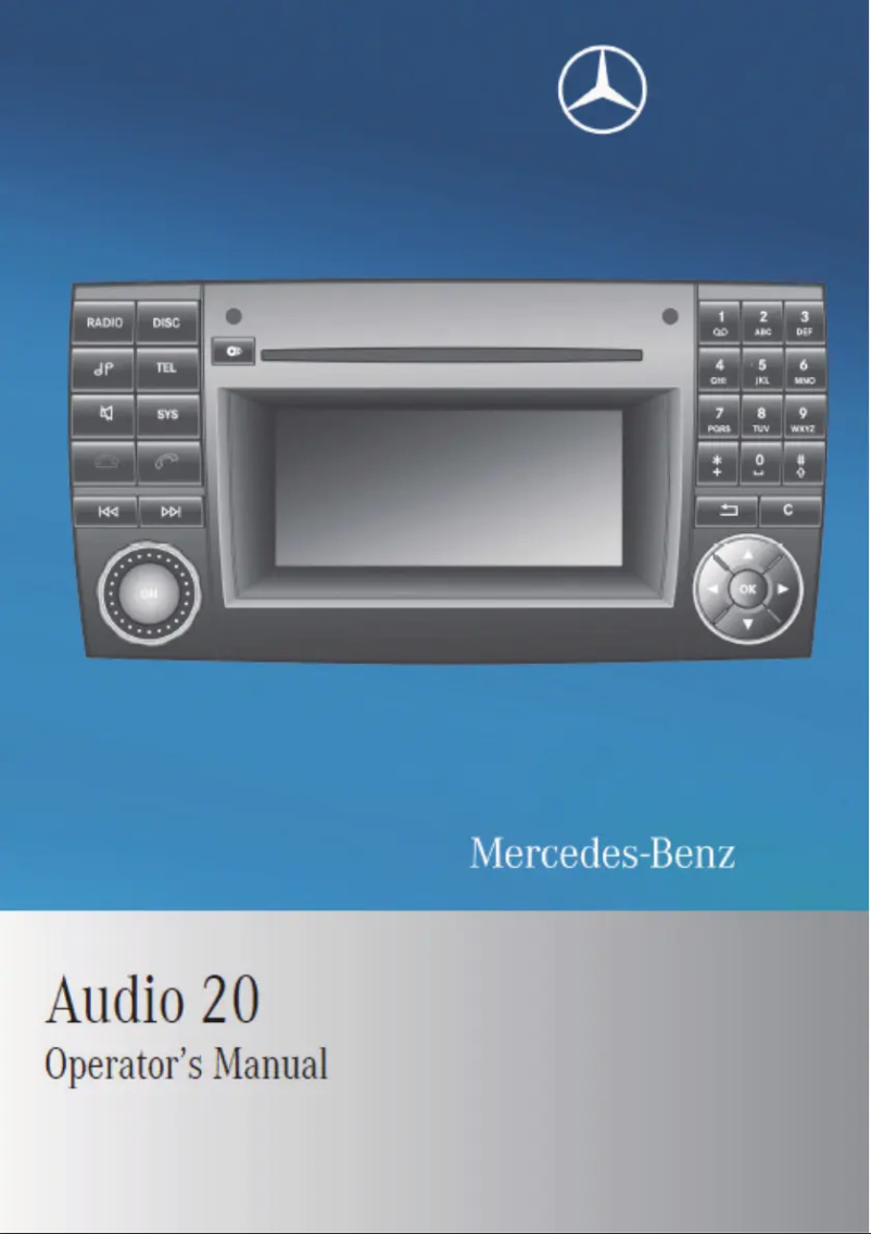 Page 1 de la notice Manuel utilisateur Mercedes-Benz Audio 20 Sprinter 2011