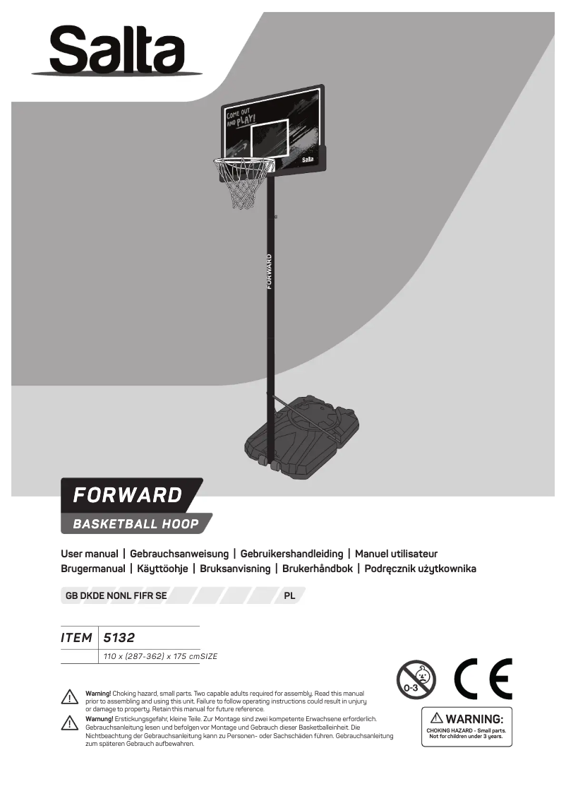 Page n°1 - Manuel utilisateur Salta Forward 5132