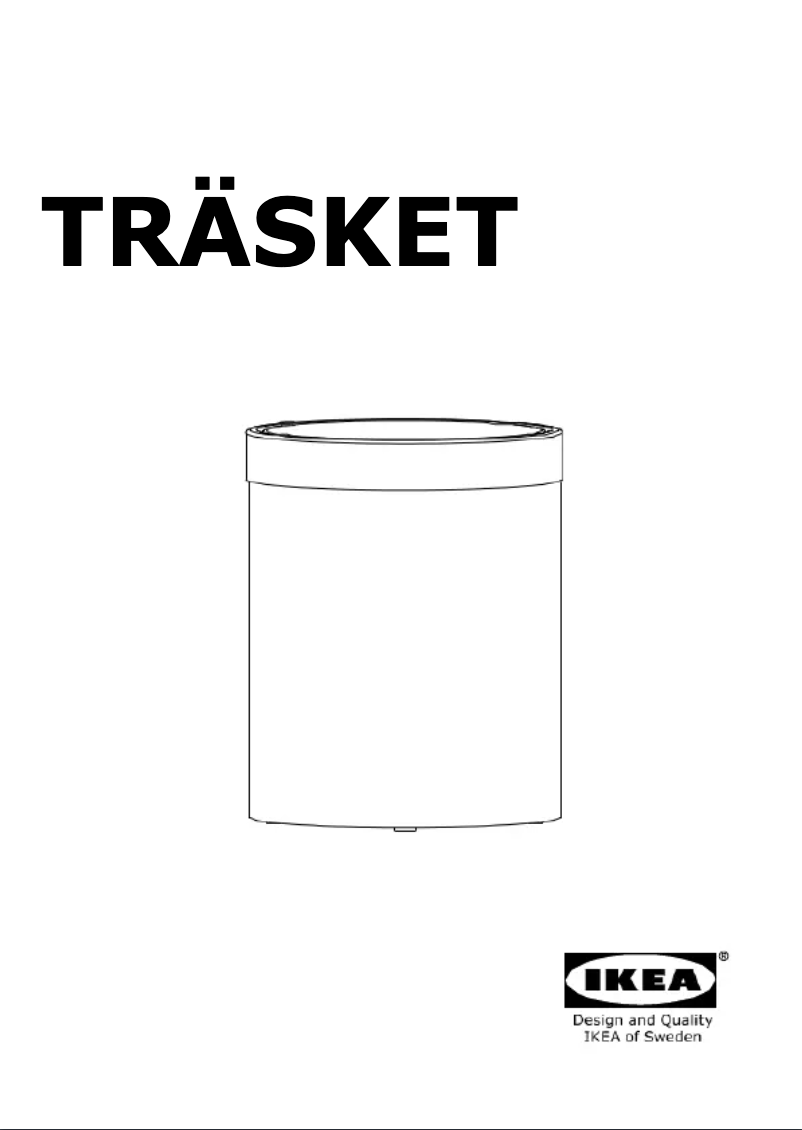 Page 1 de la notice Manuel utilisateur Ikea TRÄSKET 604.385.12