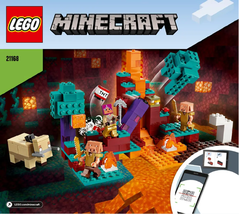 Page 1 de la notice Manuel utilisateur Lego Minecraft 21168