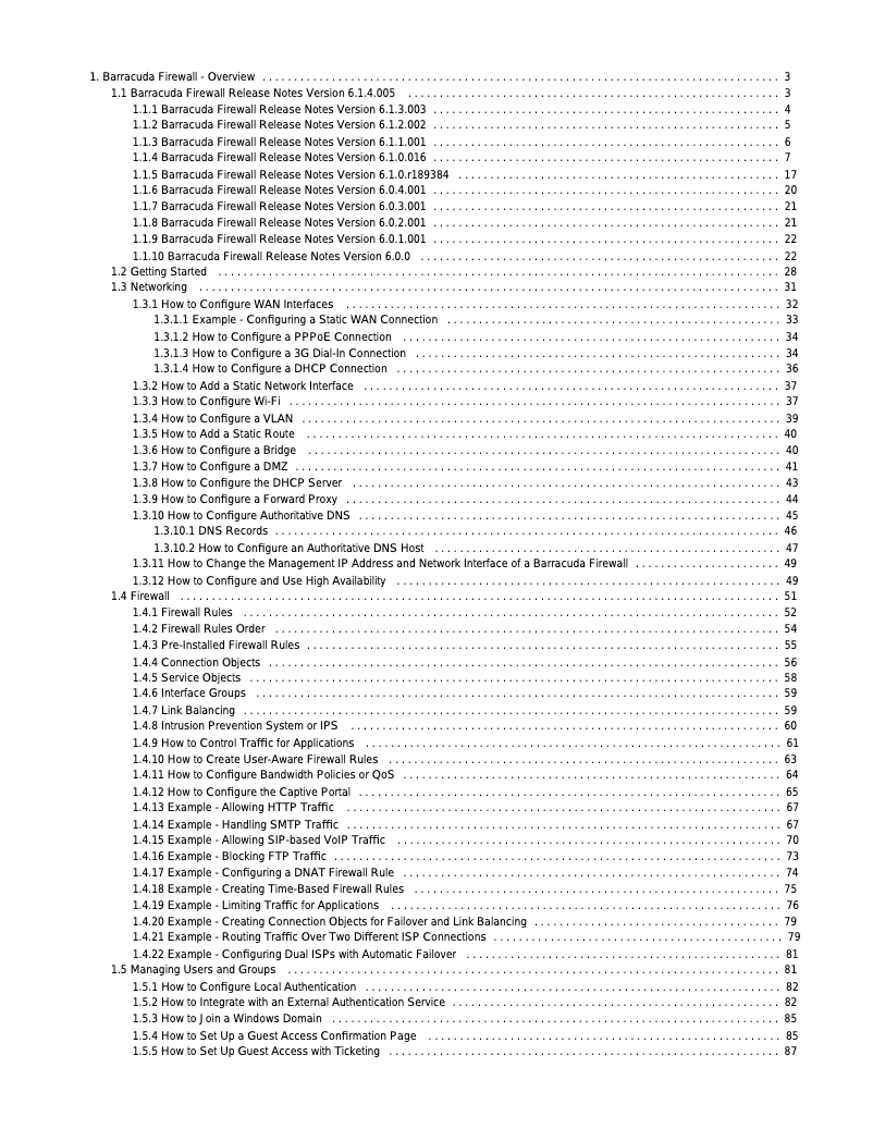 Image de la première page du manuel de l'appareil Firewall X100