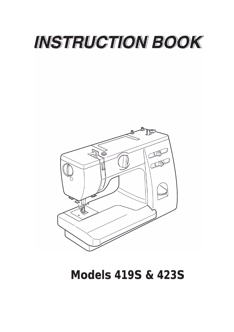 Image de la première page du manuel de l'appareil 419S