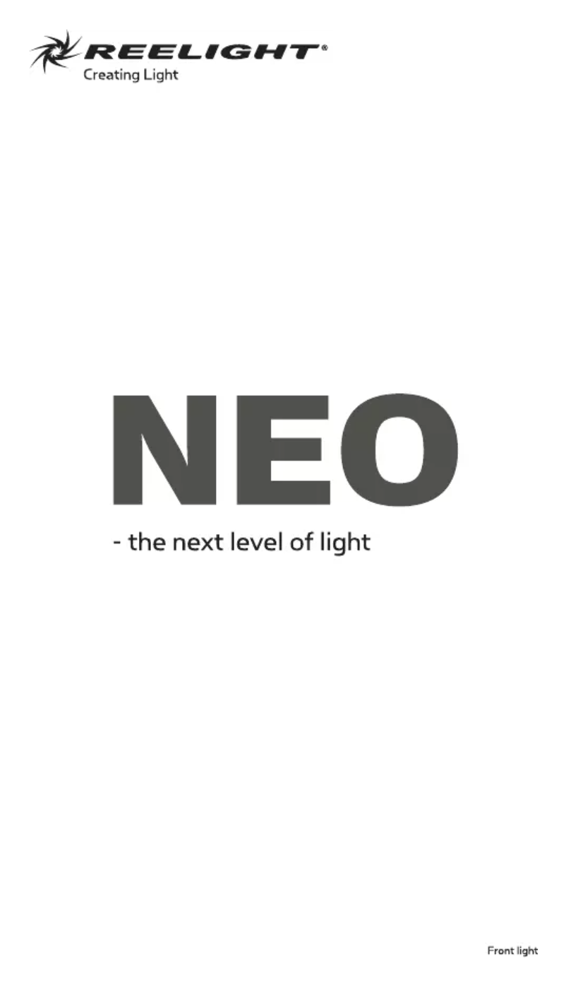 Page 1 de la notice Manuel utilisateur Reelight NEO