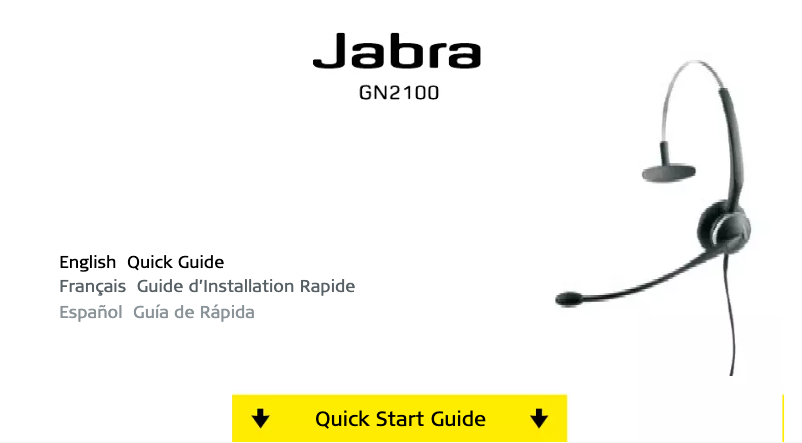 Page 1 de la notice Manuel utilisateur Jabra GN2100