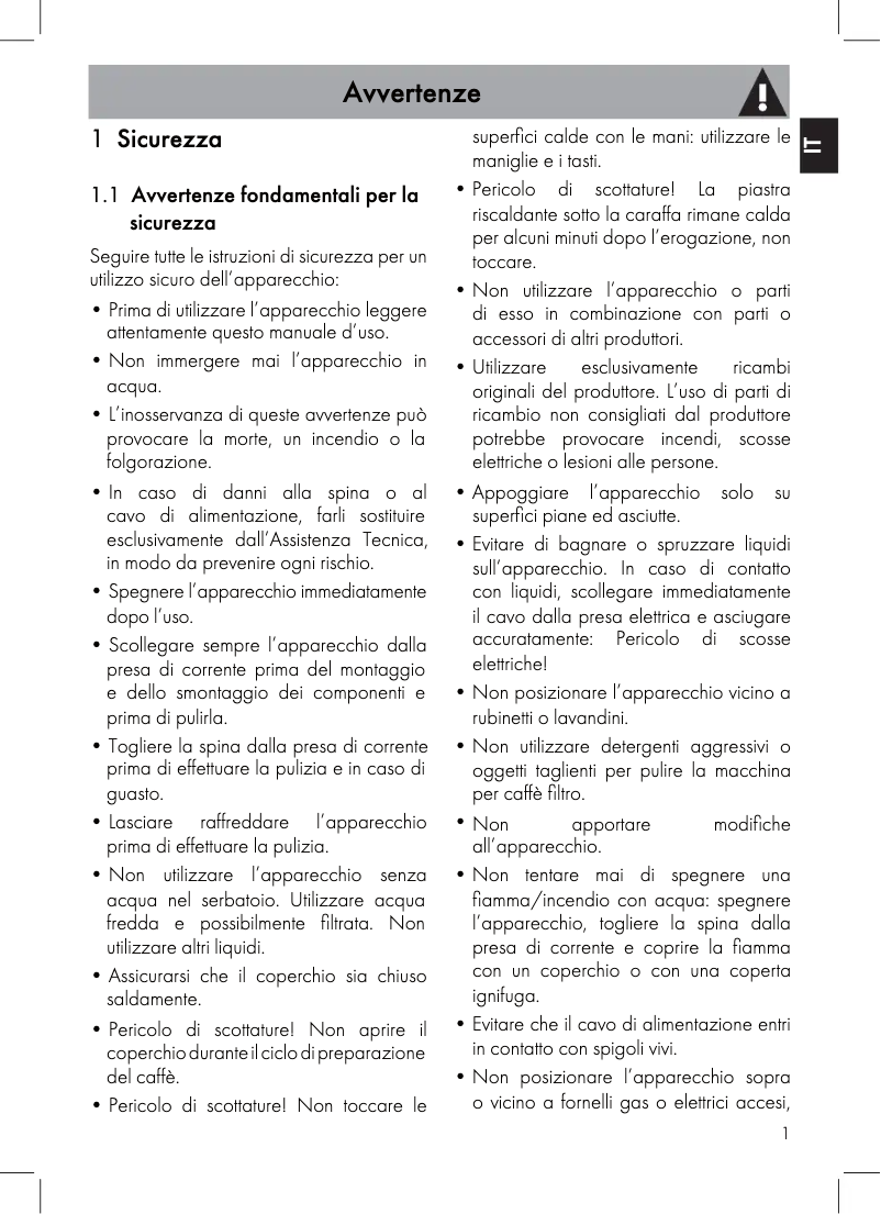 Page 1 de la notice Manuel utilisateur Smeg DCF02