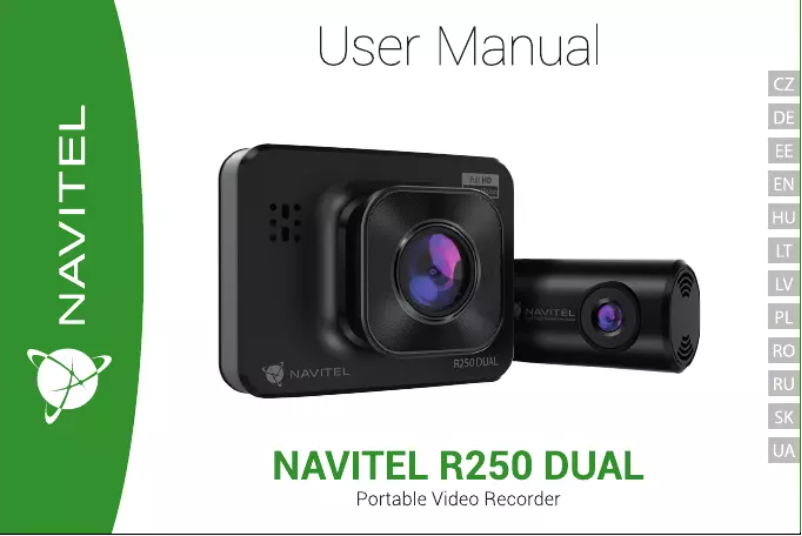 Image de la première page du manuel de l'appareil R250 Dual