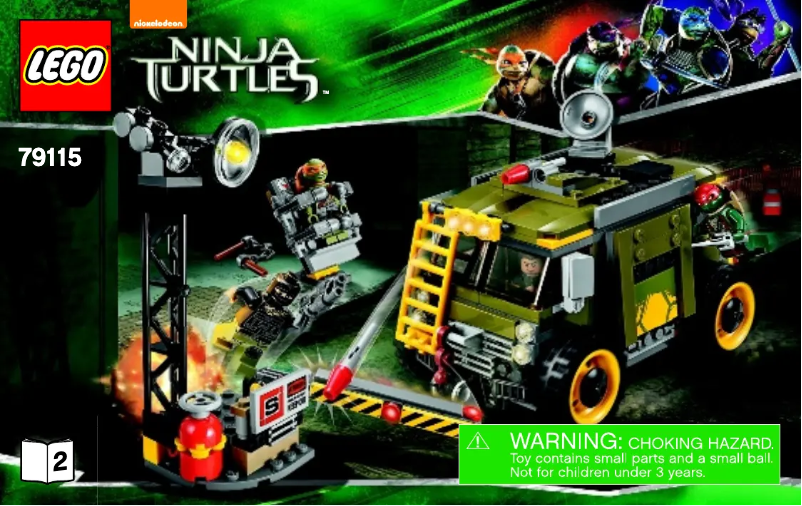 Page n°1 - Manuel utilisateur Lego Ninja Turtles 79115