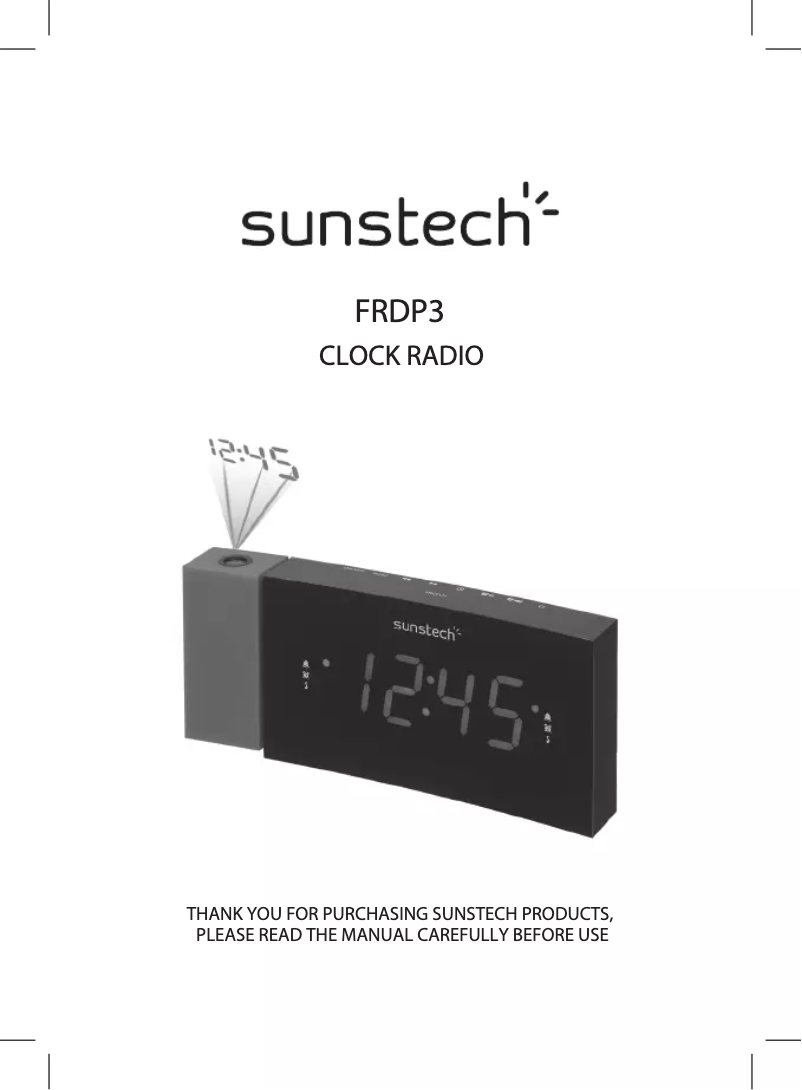 Page 1 de la notice Manuel utilisateur Sunstech FRDP3