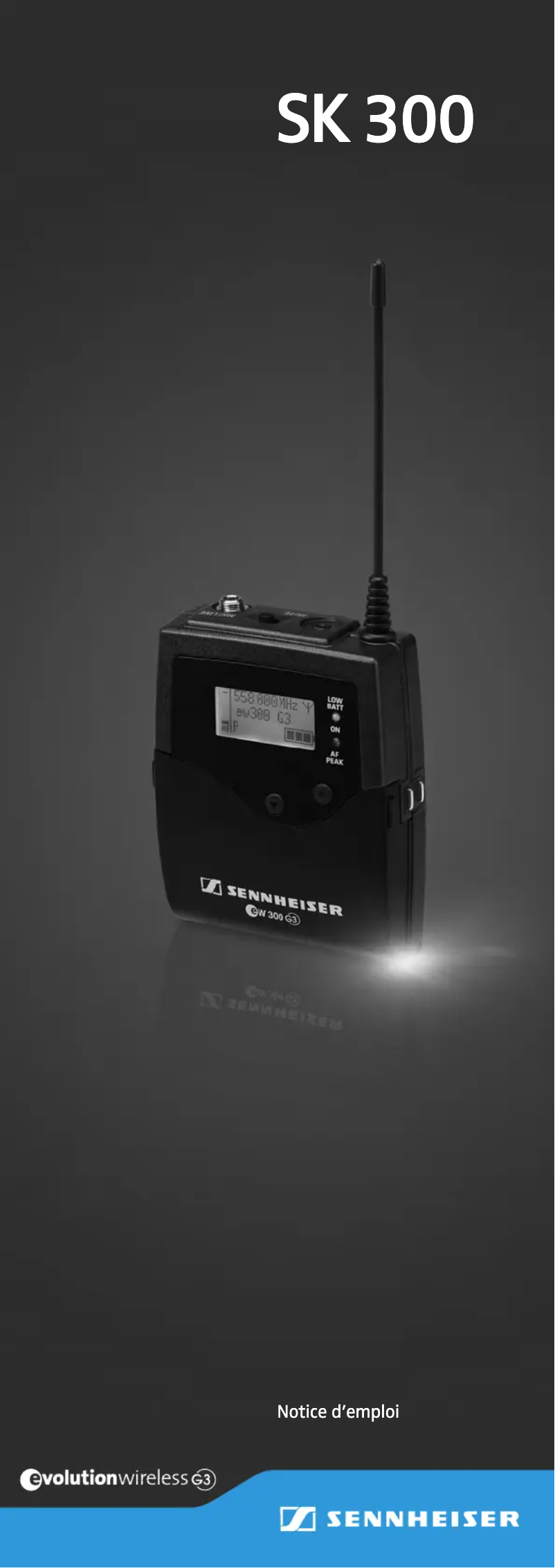 Page n°1 - Manuel utilisateur Sennheiser SK 300 G3
