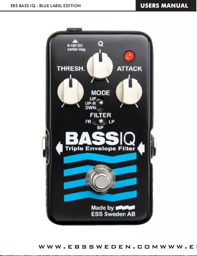 Image de la première page du manuel de l'appareil BassIQ