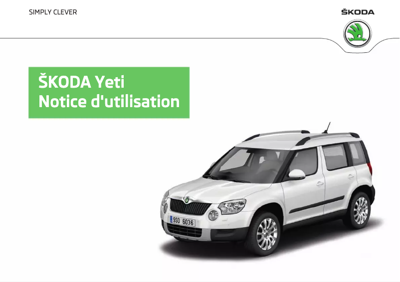 Page 1 de la notice Manuel utilisateur Skoda Yeti (2012)