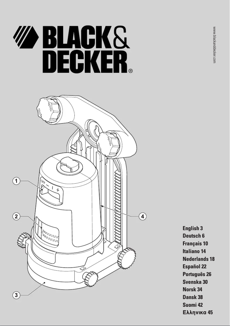 Page 1 de la notice Manuel utilisateur Black & Decker LZR6
