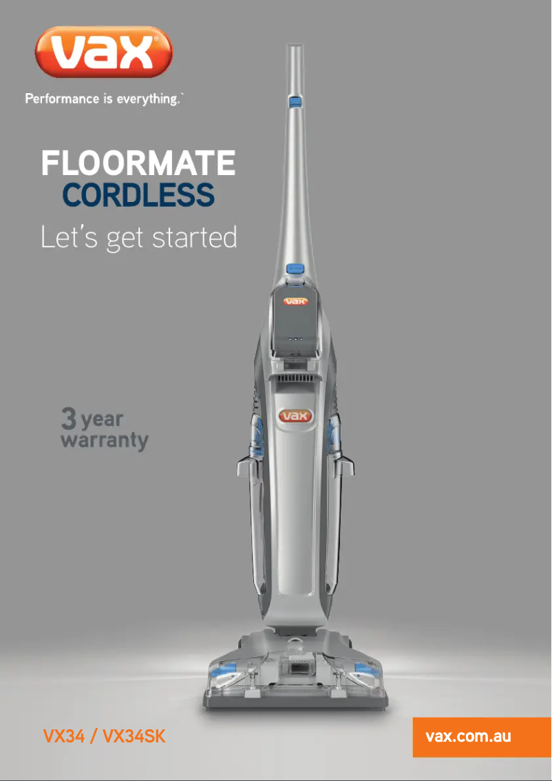 Page 1 de la notice Manuel utilisateur Vax Floormate VX34SK