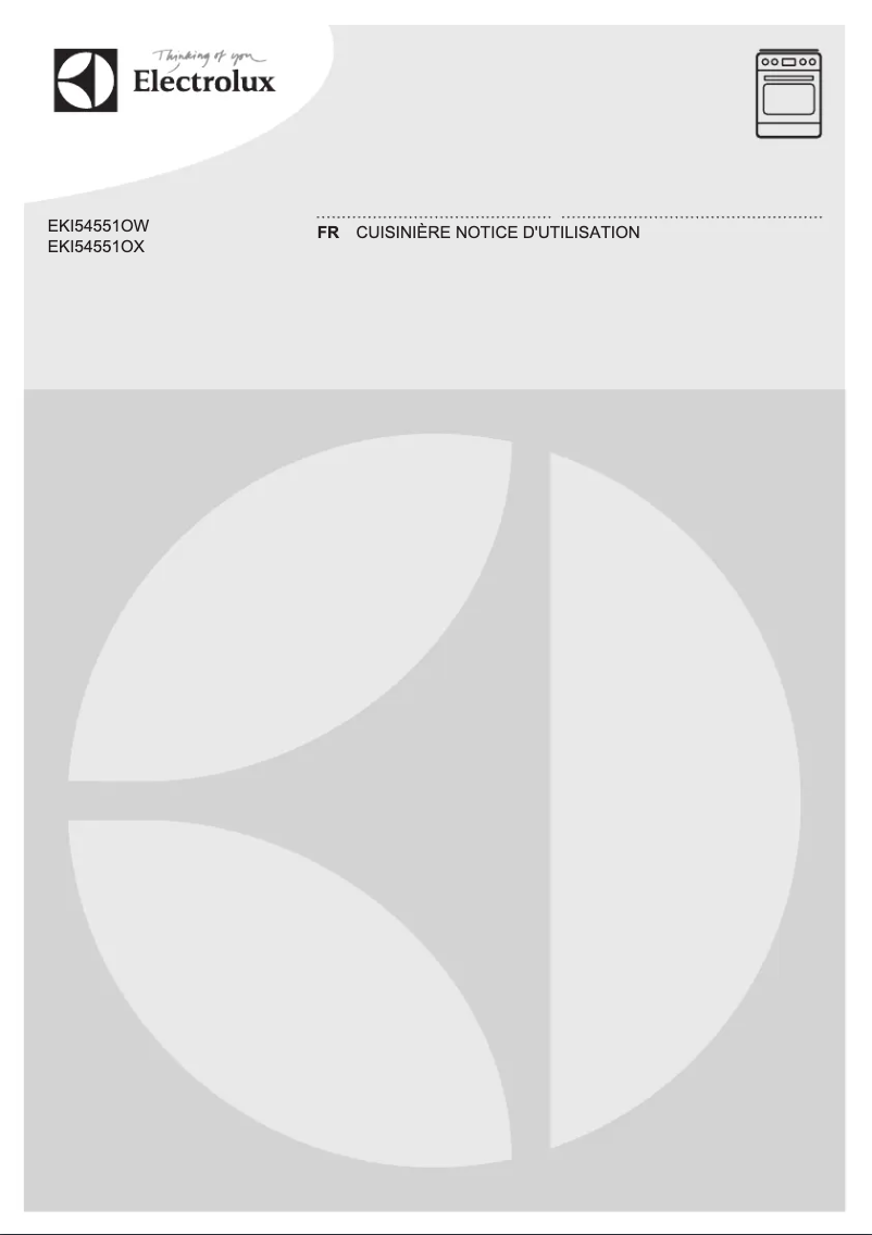 Page n°1 - Manuel utilisateur Electrolux EKI54551OW