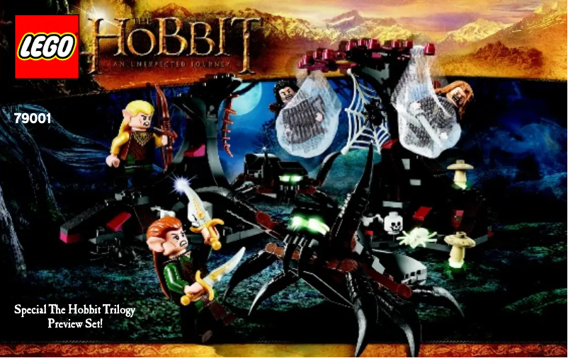 Page 1 de la notice Manuel utilisateur Lego Escape from Mirkwood (TM) Spiders