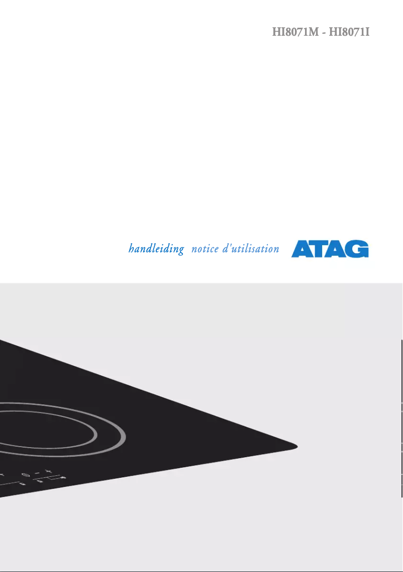 Page n°1 - Manuel utilisateur Atag HI8071M