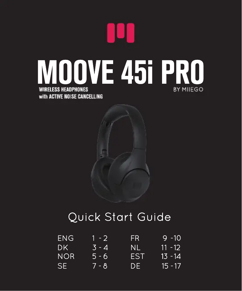 Page 1 de la notice Manuel utilisateur Miiego MOOVE45i
