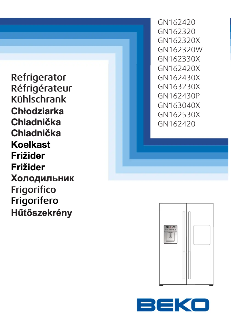 Page n°1 - Manuel utilisateur Beko GN162320W