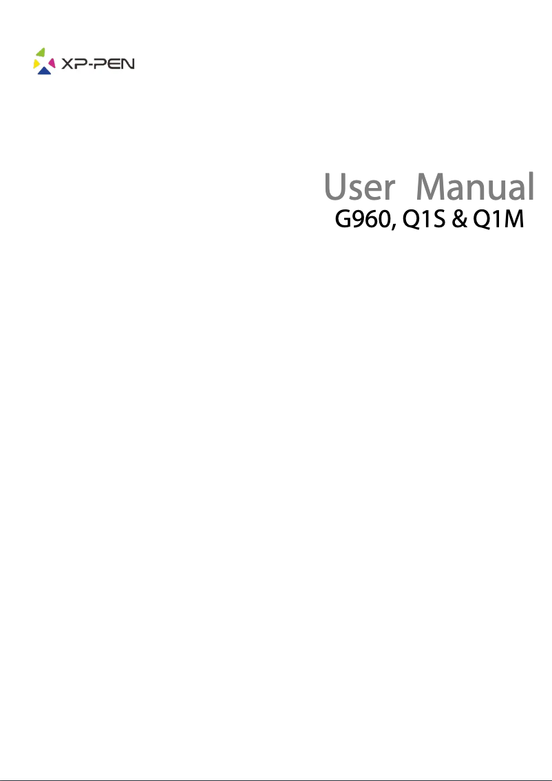 Page 1 de la notice Manuel utilisateur XP-PEN Star G960