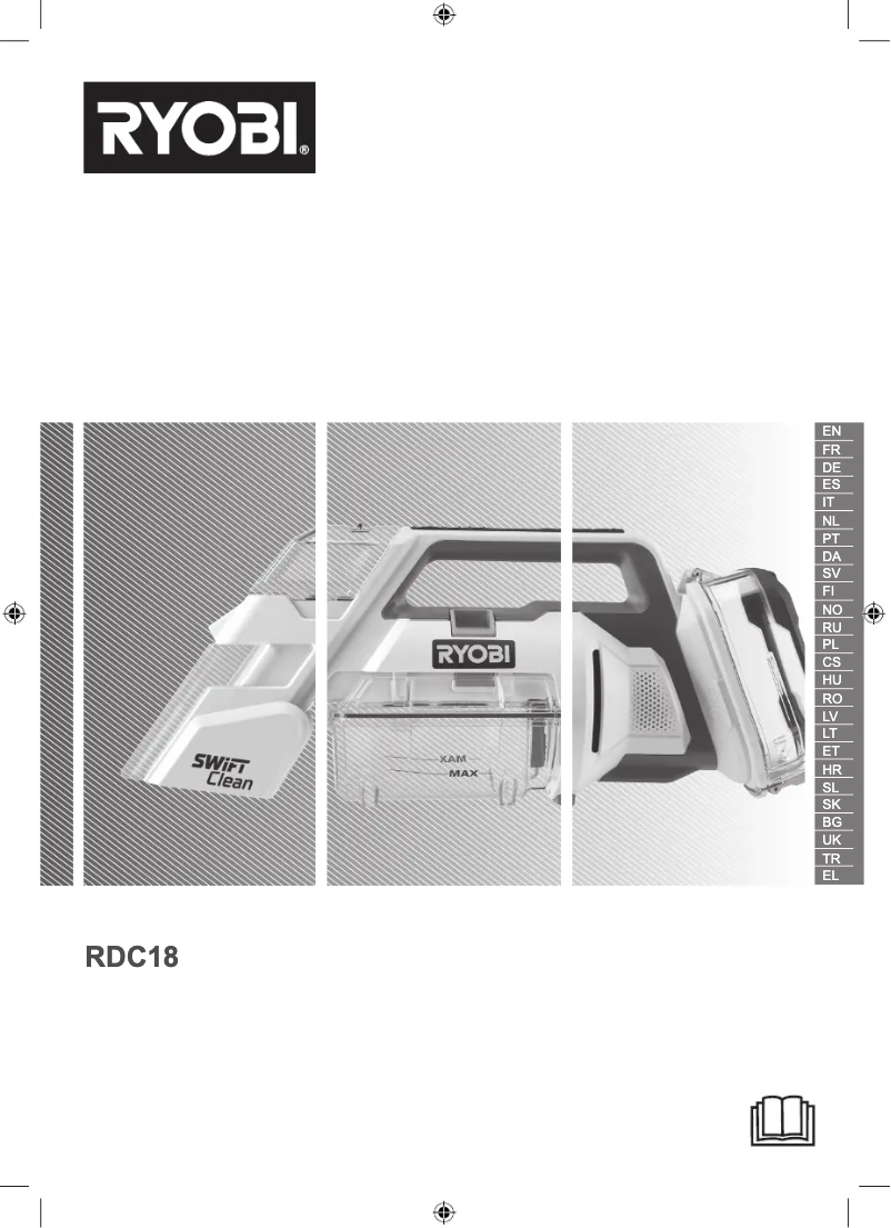 Page 1 de la notice Manuel utilisateur RYOBI One+ RDC18
