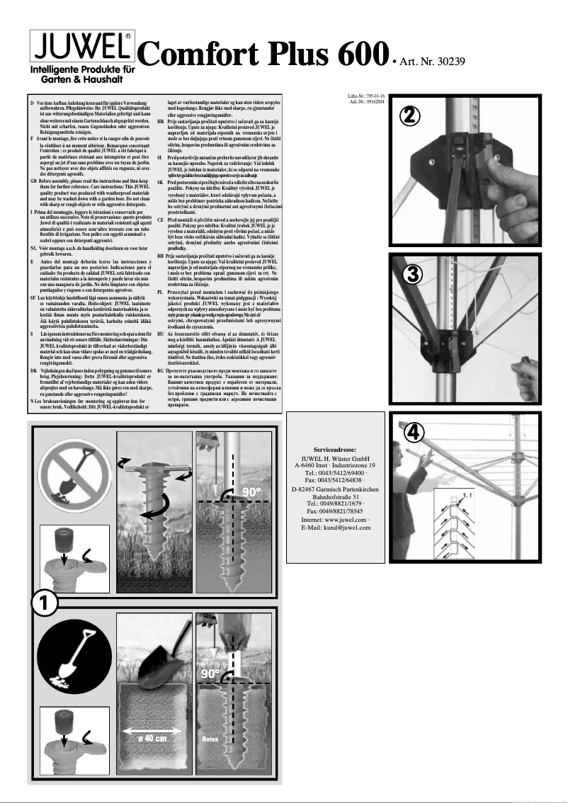 Image de la première page du manuel de l'appareil Comfort Plus 600