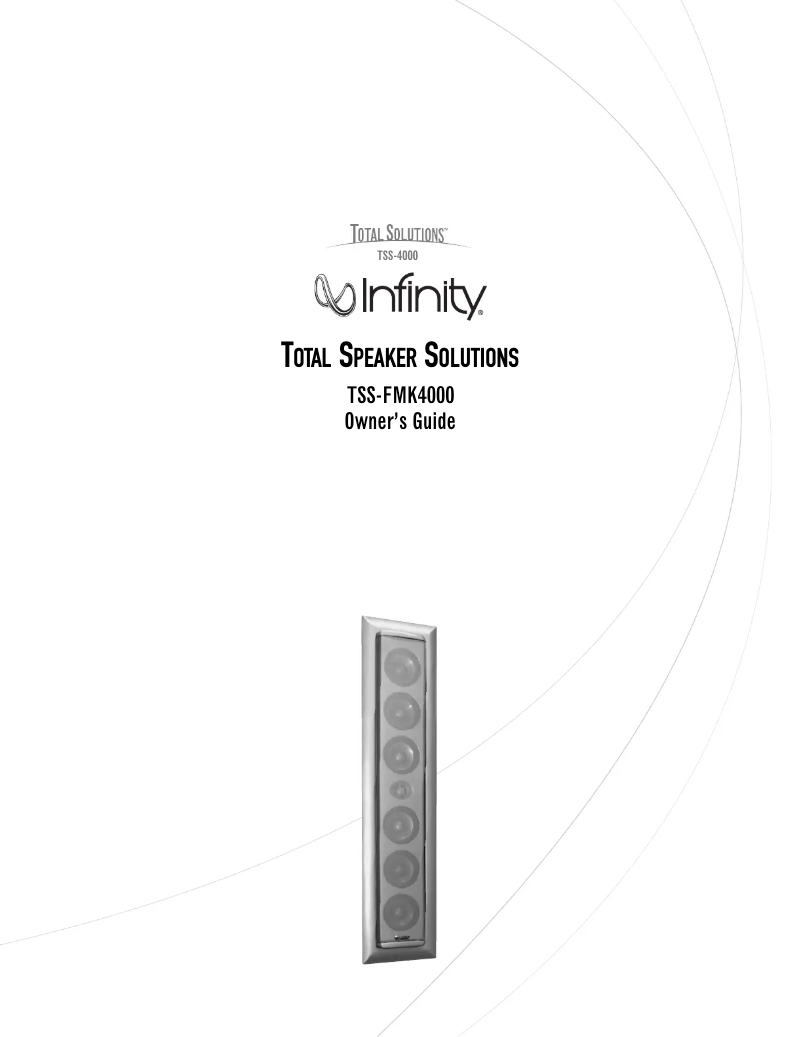 Image de la première page du manuel de l'appareil TSS-4000