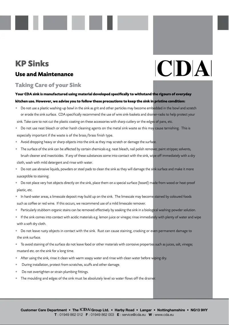 Page 1 de la notice Manuel utilisateur CDA KP32