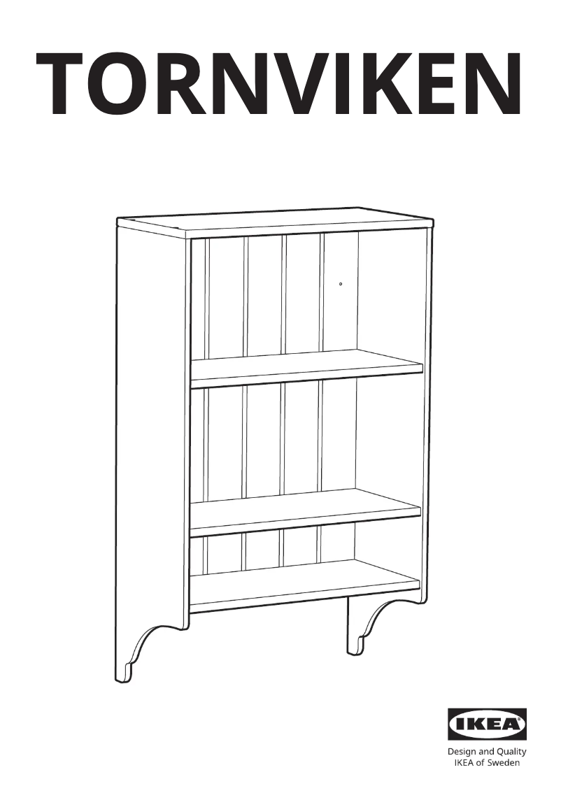 Page 1 de la notice Manuel utilisateur Ikea TORNVIKEN 803.981.00