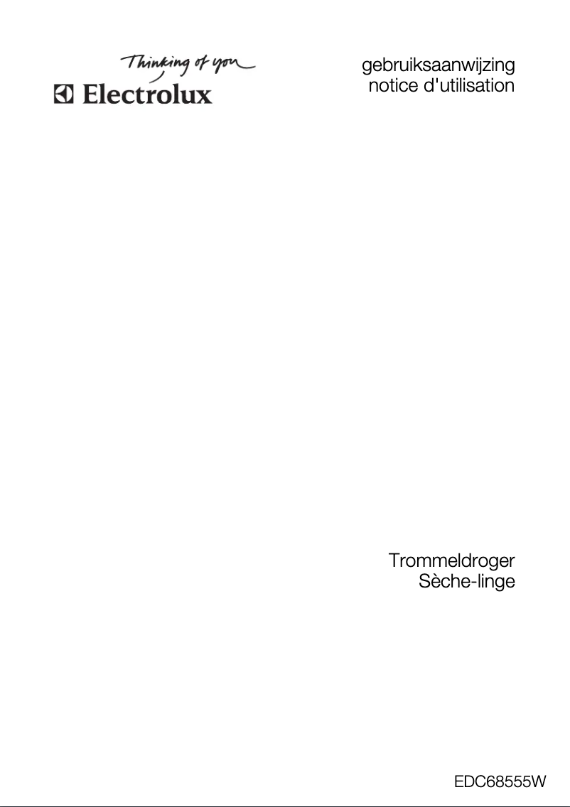 Image de la première page du manuel de l'appareil EDC68555W