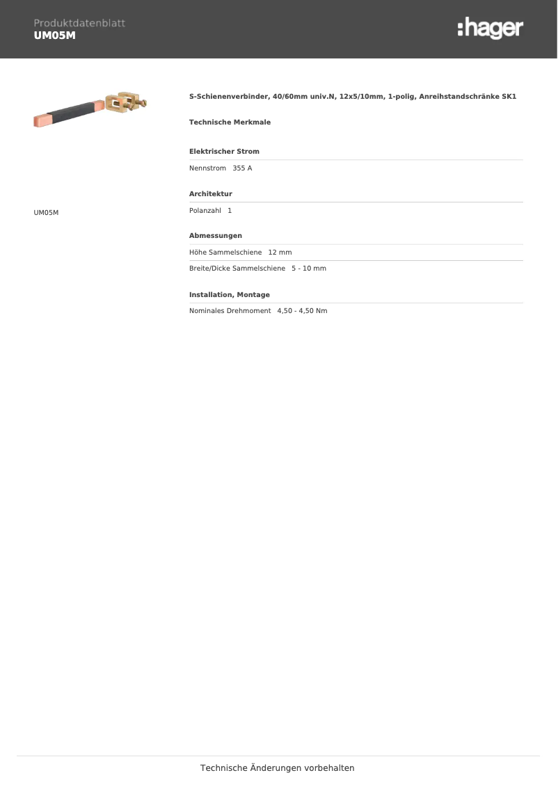 Image de la première page du manuel de l'appareil UM05M