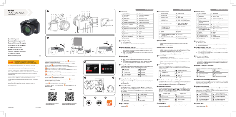 Image de la première page du manuel de l'appareil PixPro AZ526
