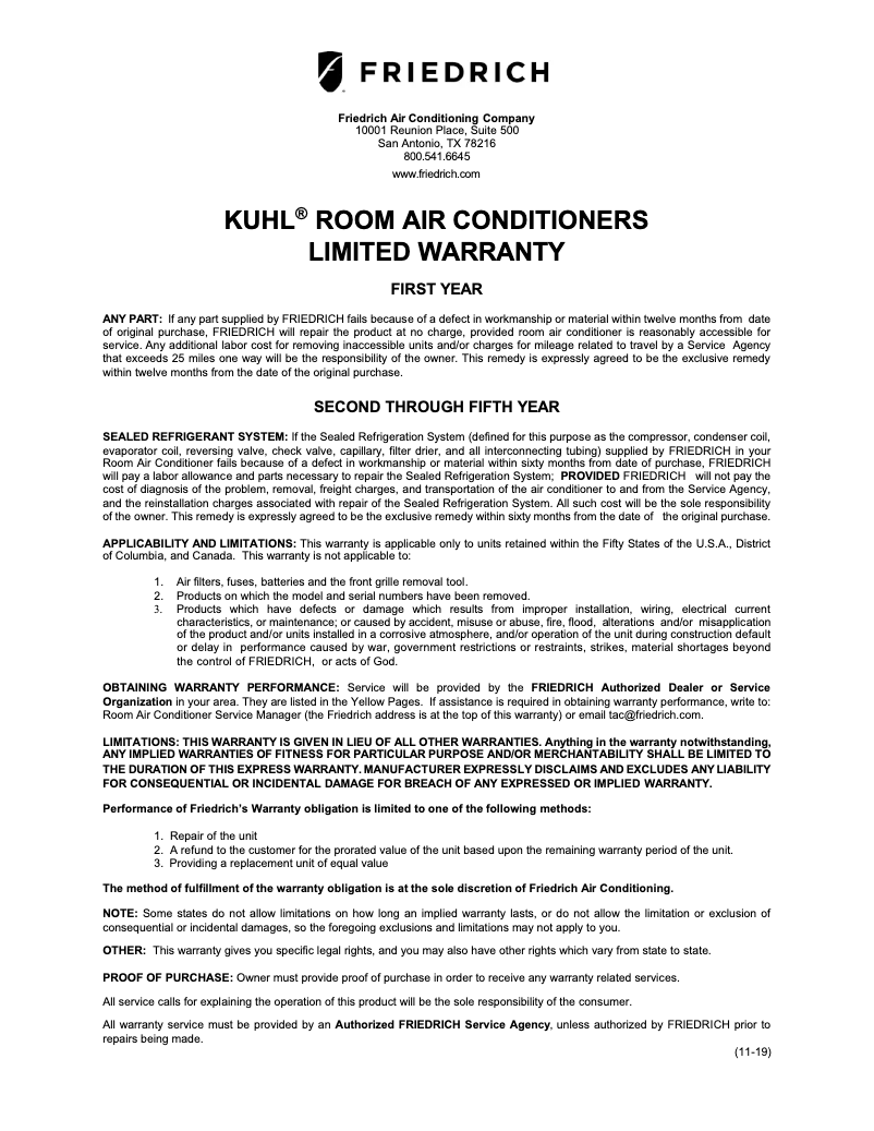 Image de la première page du manuel de l'appareil KCL24A30B