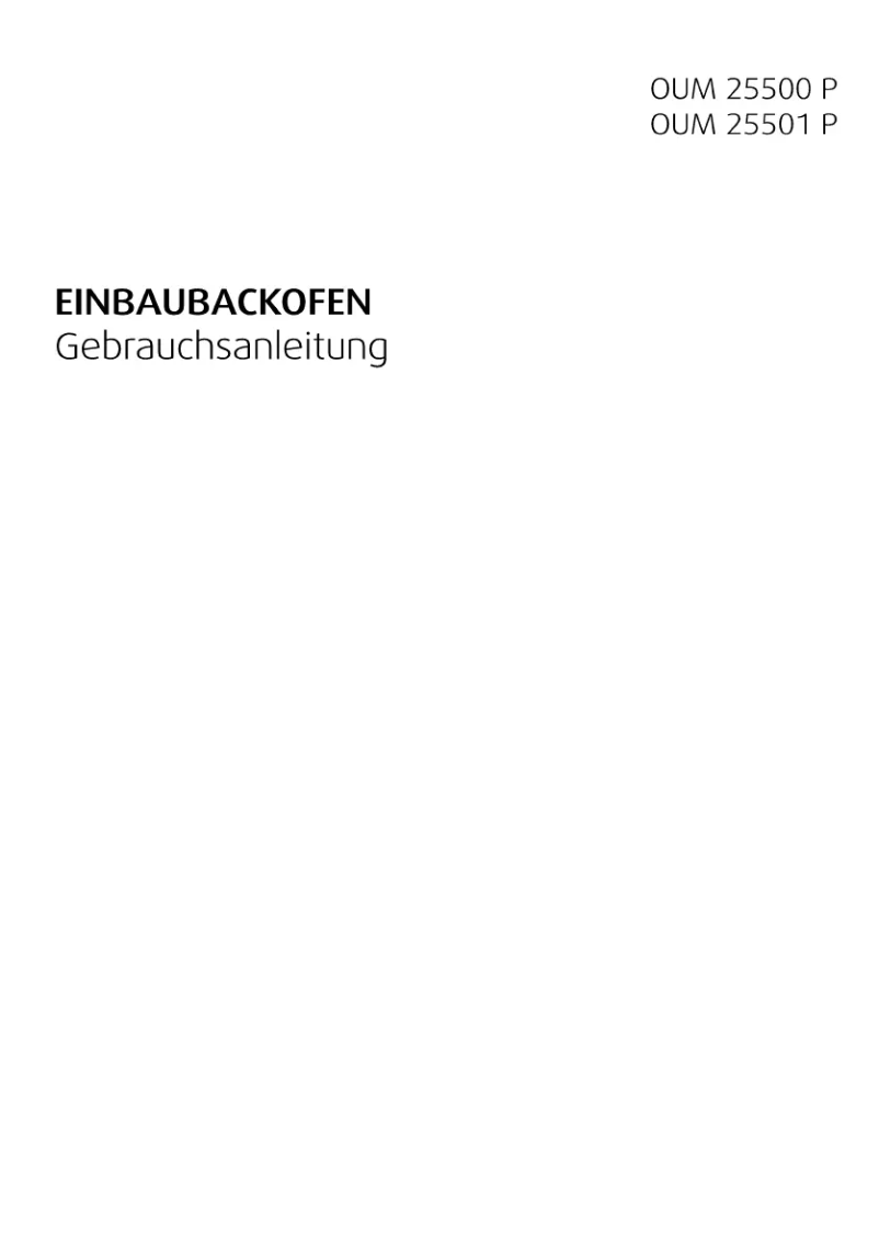 Page n°1 - Manuel utilisateur Beko OUM 25501 XP