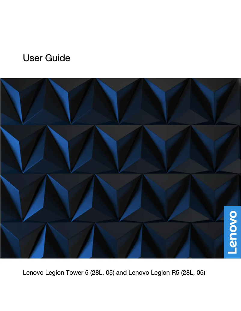 Page n°1 - Manuel utilisateur Lenovo Legion R5