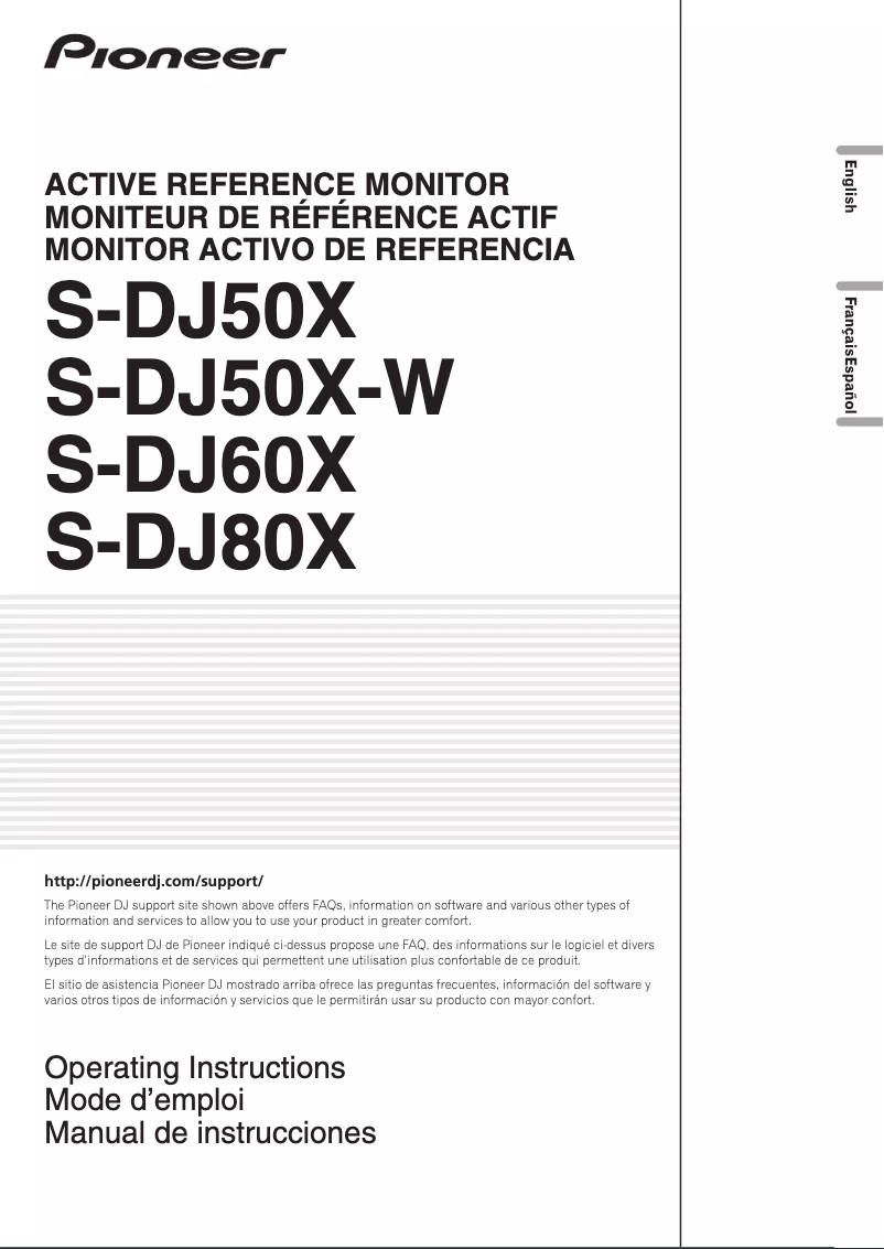 Page n°1 - Manuel utilisateur Pioneer S-DJ60X