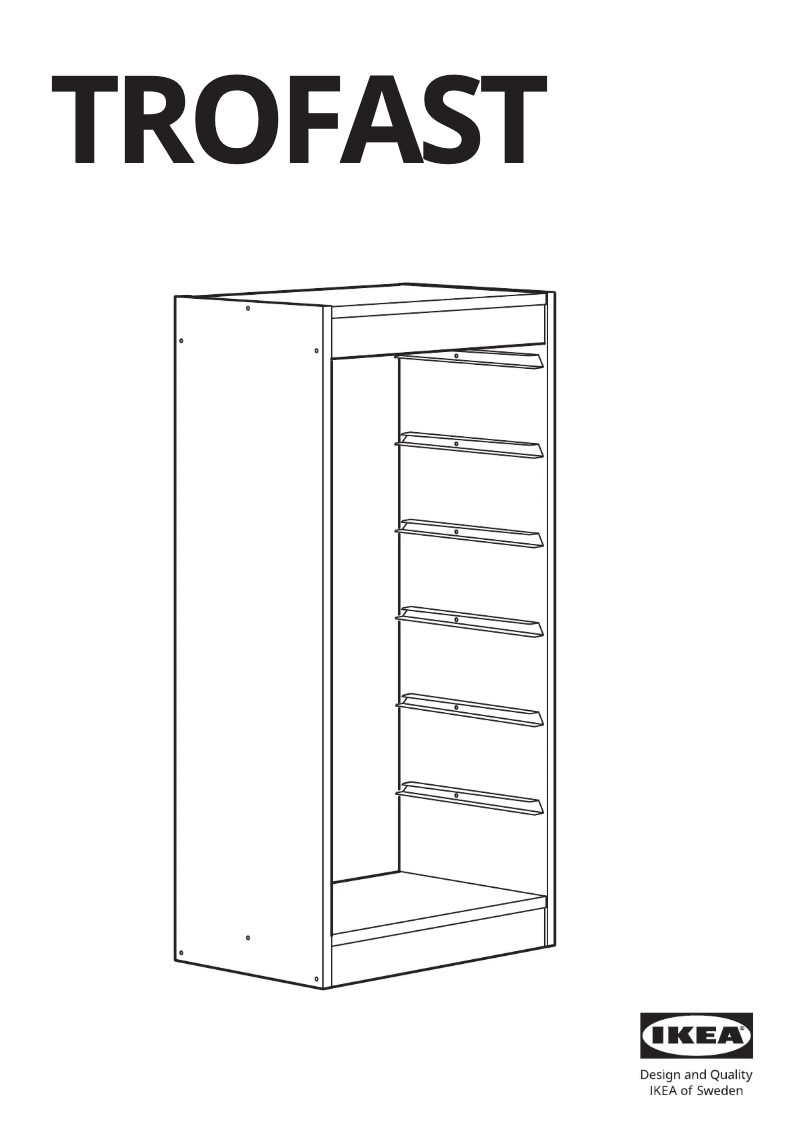 Image de la première page du manuel de l'appareil TROFAST 705.763.34